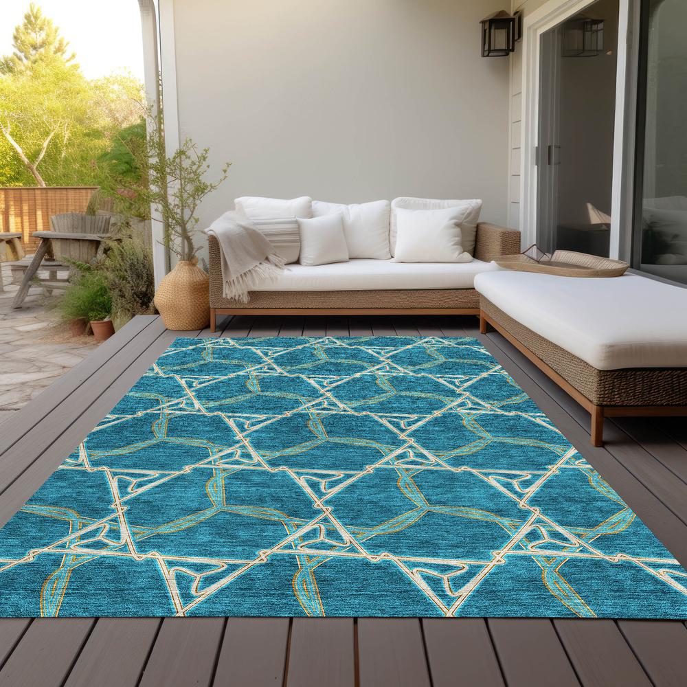 Chantille ACN959 Teal 10' x 14' Rug. Picture 7