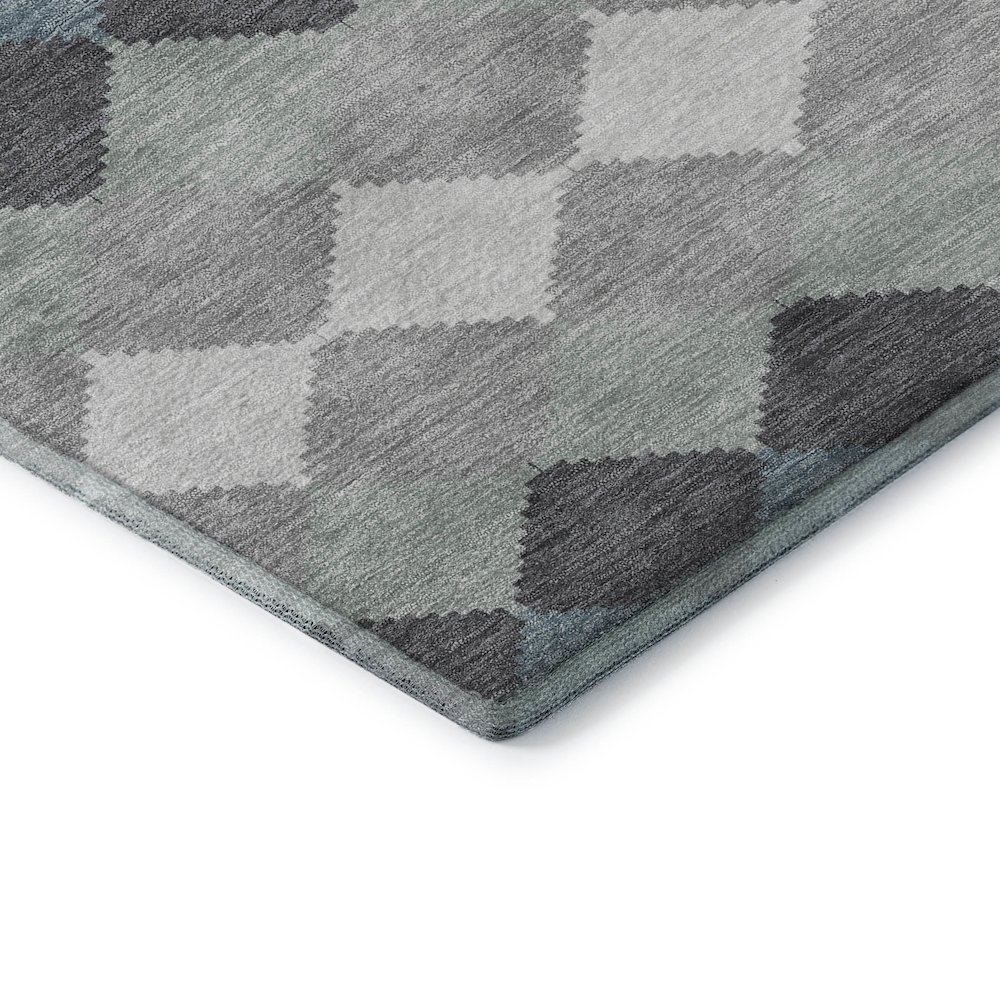 Premium Machine Washable Mayfield AMF1007 Gray 8' x 8' Round Rug. Picture 3