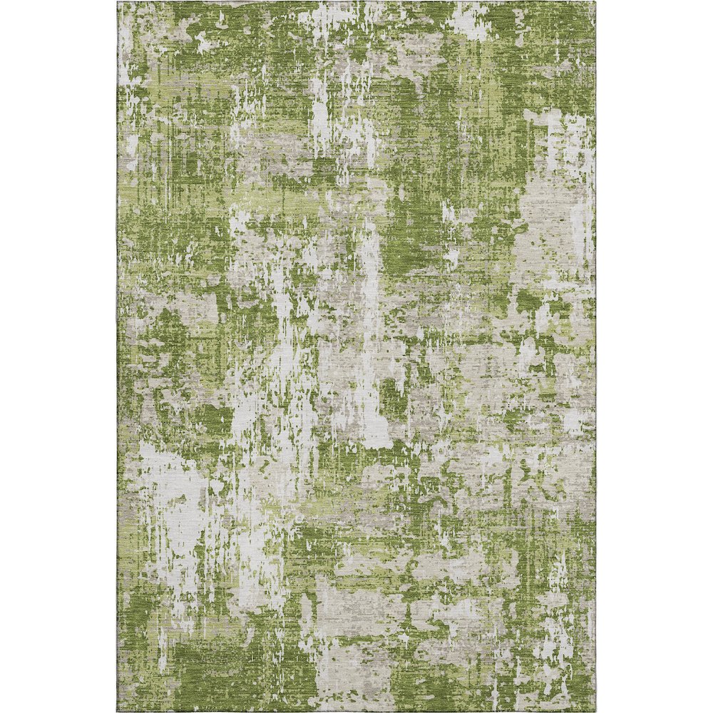 Premium Machine Washable Mayfield AMF1008 Green 10' x 14' Rug. Picture 1