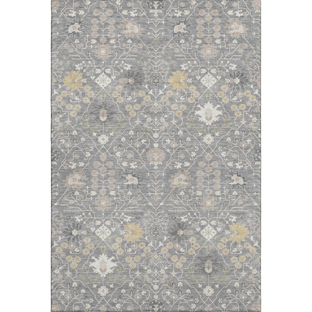 Premium Machine Washable Mayfield AMF1009 Gray 10' x 14' Rug. Picture 1