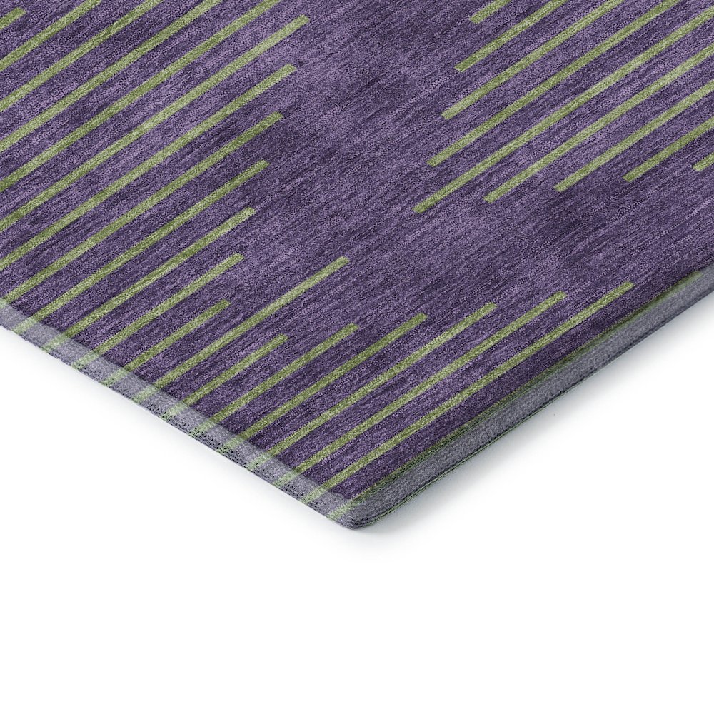 Premium Machine Washable Mayfield AMF1017 Purple 8' x 8' Round Rug. Picture 3