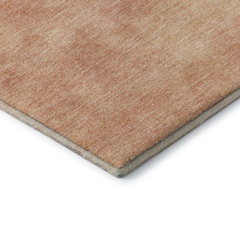 Premium Machine Washable Mayfield AMF1018 Peach 8' x 8' Round Rug. Picture 3