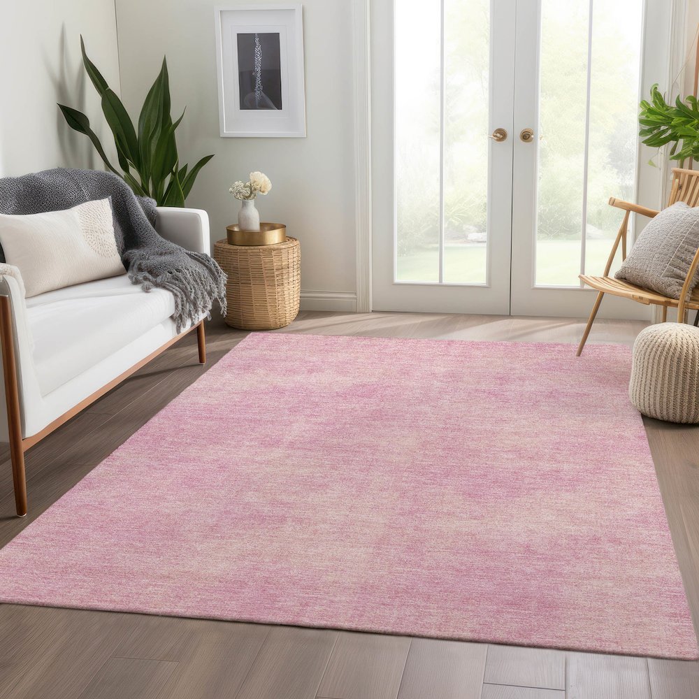 Premium Machine Washable Mayfield AMF1018 Pink 10' x 14' Rug. Picture 6