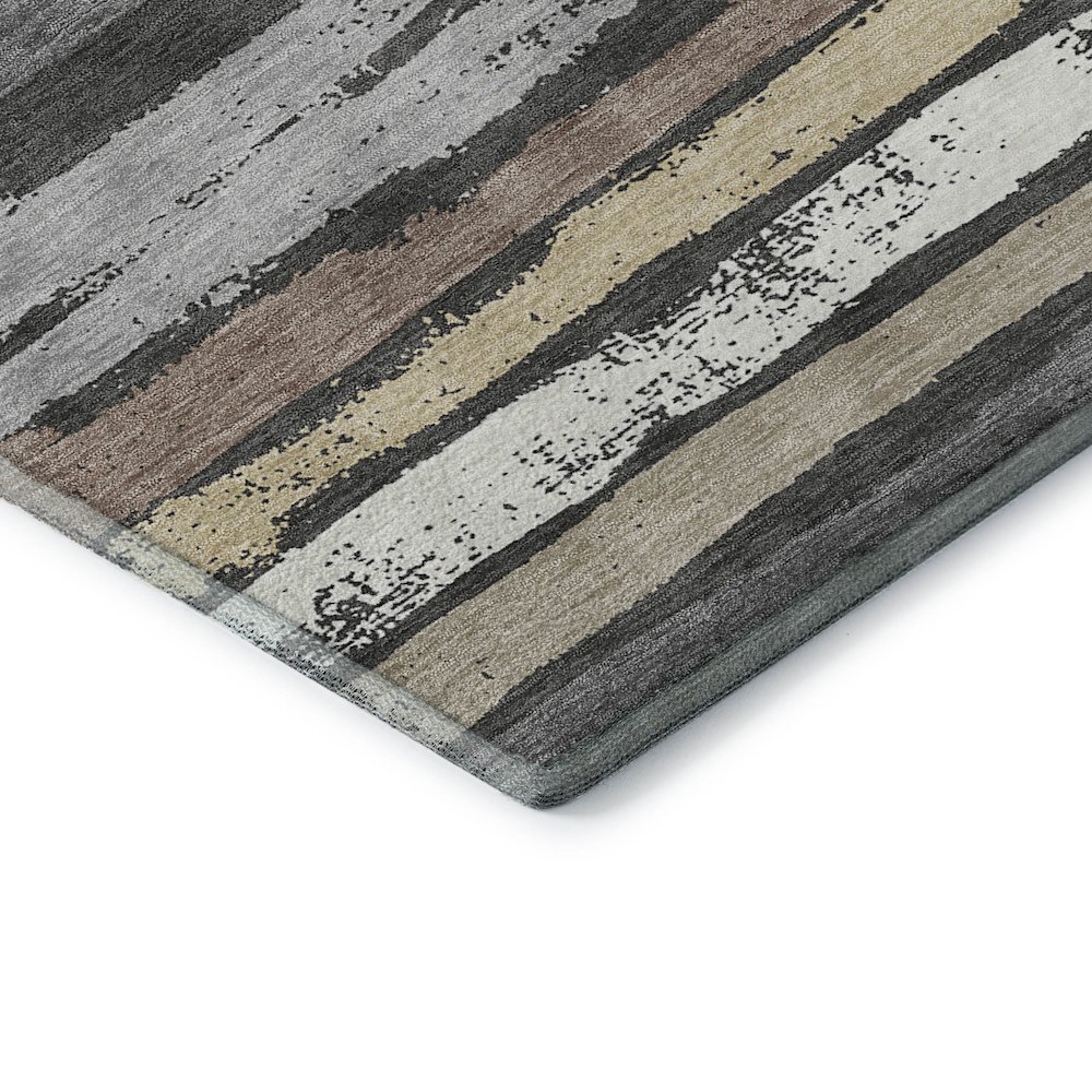 Premium Machine Washable Mayfield AMF1019 Charcoal 8' x 8' Round Rug. Picture 3