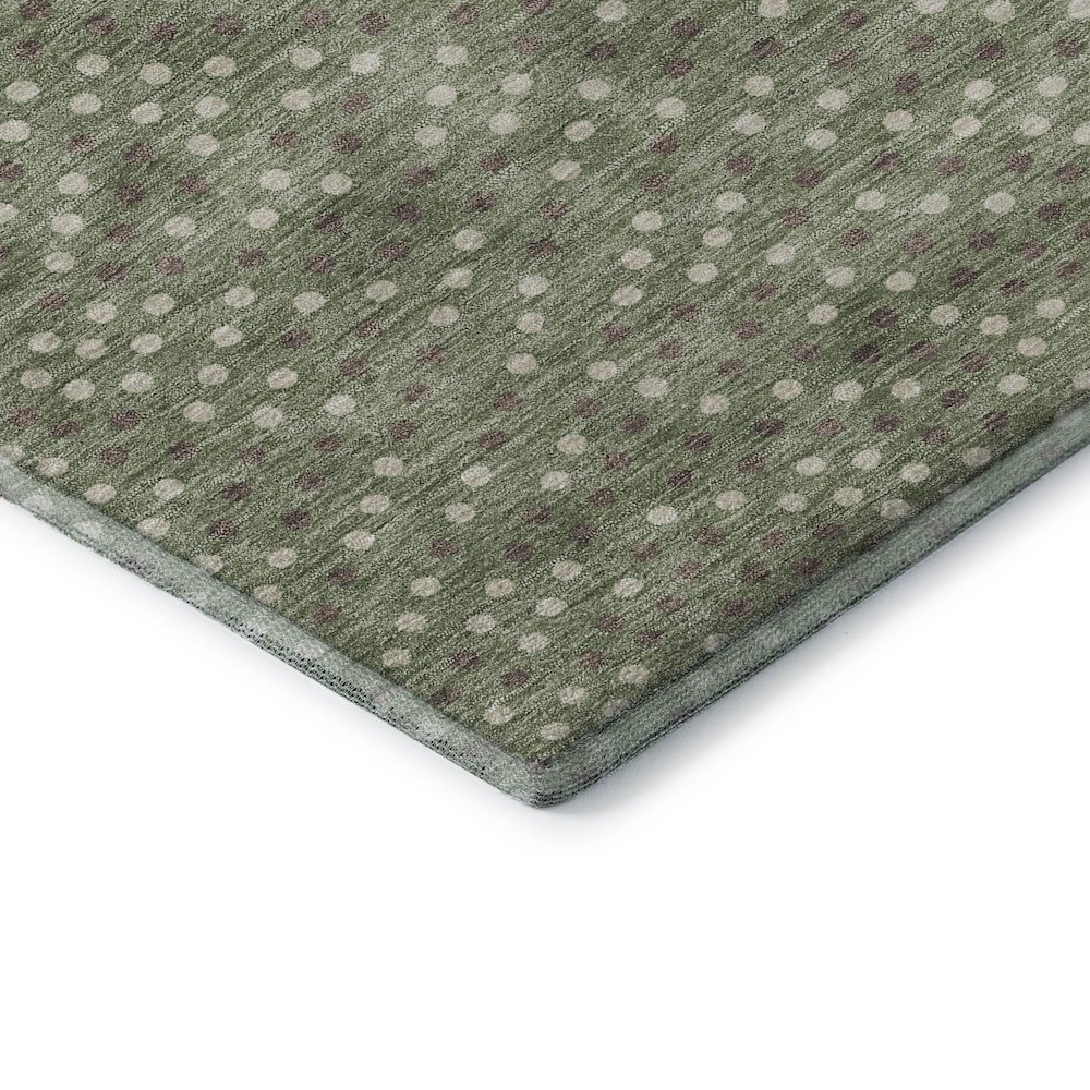 Premium Machine Washable Mayfield AMF1021 Sage 8' x 8' Round Rug. Picture 3