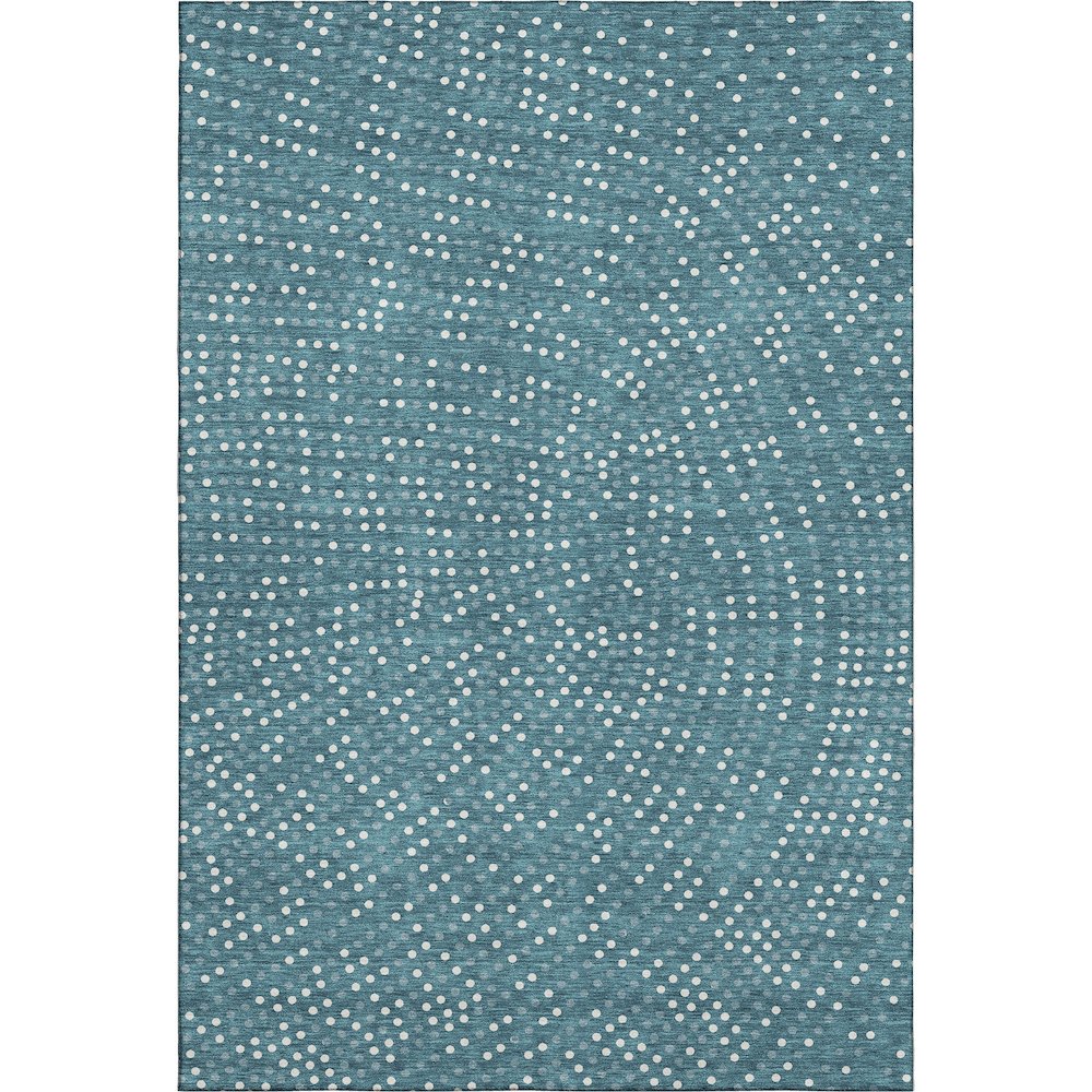 Premium Machine Washable Mayfield AMF1021 Teal 10' x 14' Rug. Picture 1