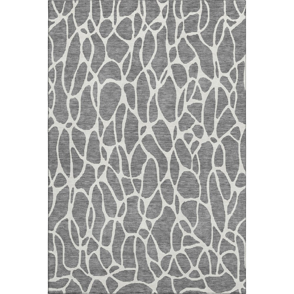 Premium Machine Washable Mayfield AMF1024 Gray 10' x 14' Rug. Picture 1