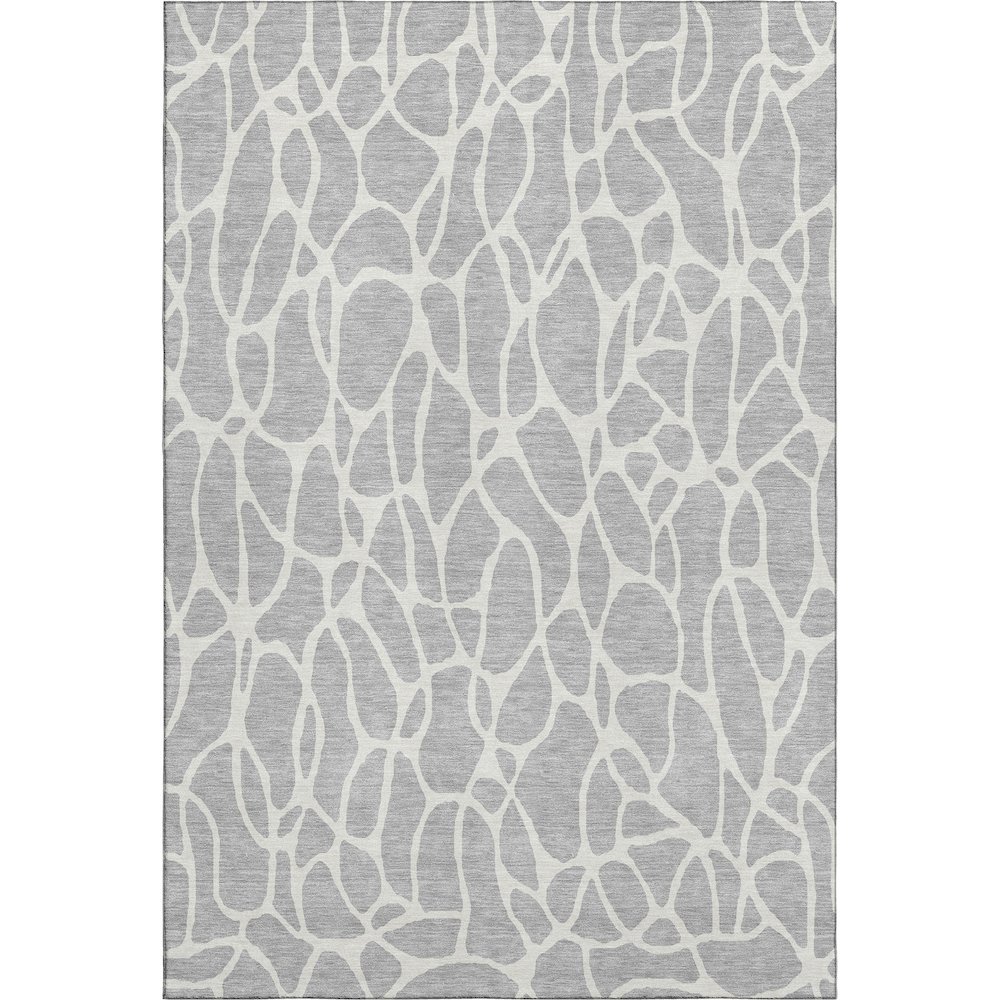 Premium Machine Washable Mayfield AMF1024 Silver 10' x 14' Rug. Picture 1