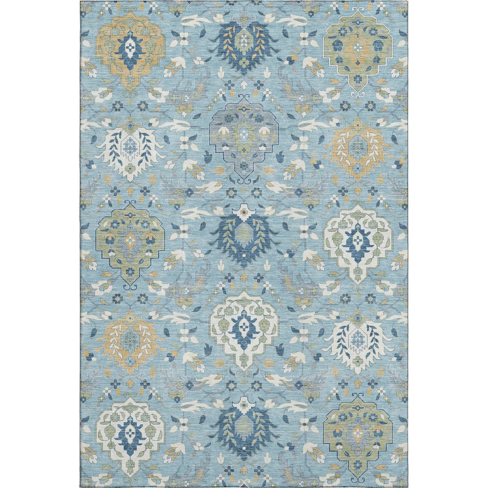 Premium Machine Washable Mayfield AMF1026 Sky 10' x 14' Rug. Picture 1