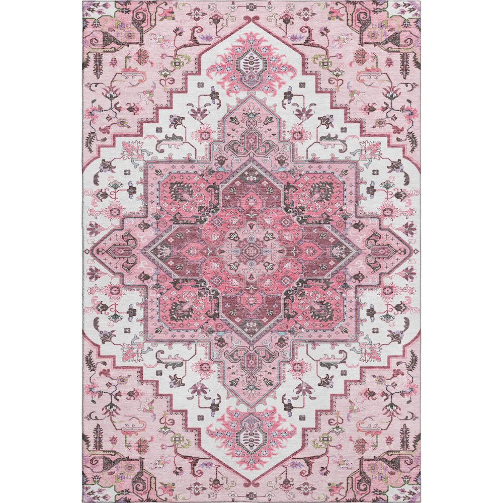 Premium Machine Washable Mayfield AMF1036 Pink 10' x 14' Rug. Picture 1