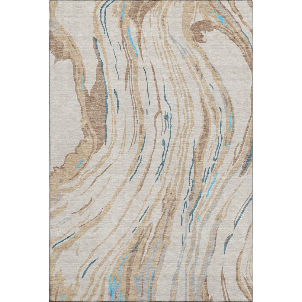 Premium Machine Washable Mayfield AMF1037 Beige 10' x 14' Rug. Picture 1