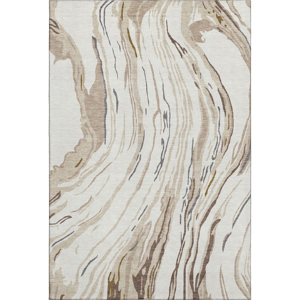 Premium Machine Washable Mayfield AMF1037 Ivory 10' x 14' Rug. Picture 1