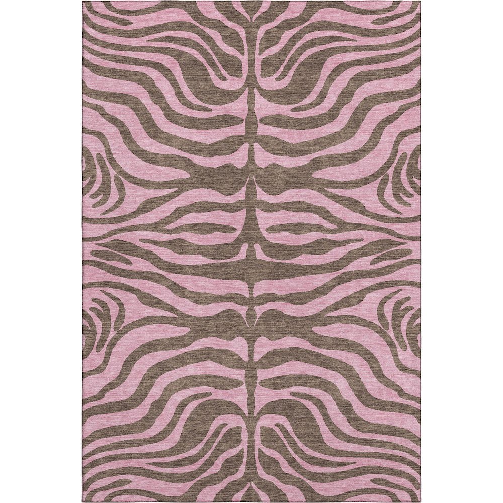 Premium Machine Washable Mayfield AMF1043 Brown 10' x 14' Rug. Picture 1