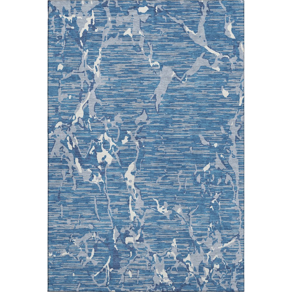 Premium Machine Washable Mayfield AMF1046 Blue 10' x 14' Rug. Picture 1