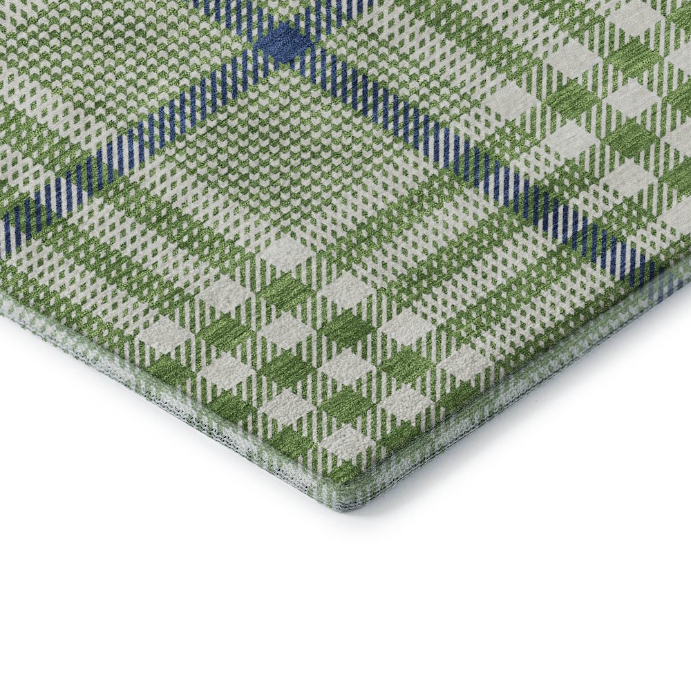 Premium Machine Washable Mayfield AMF1054 Green 8' x 8' Round Rug. Picture 3