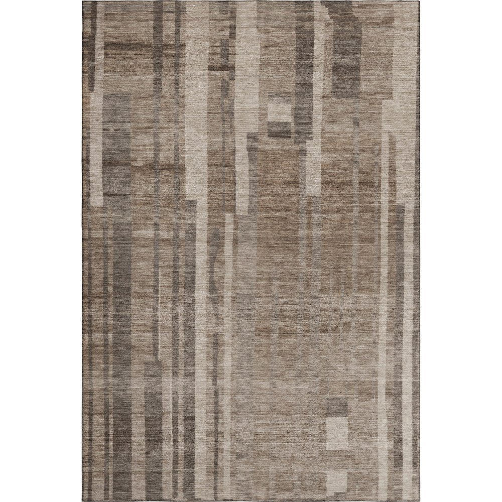 Premium Machine Washable Mayfield AMF1063 Brown 10' x 14' Rug. Picture 1