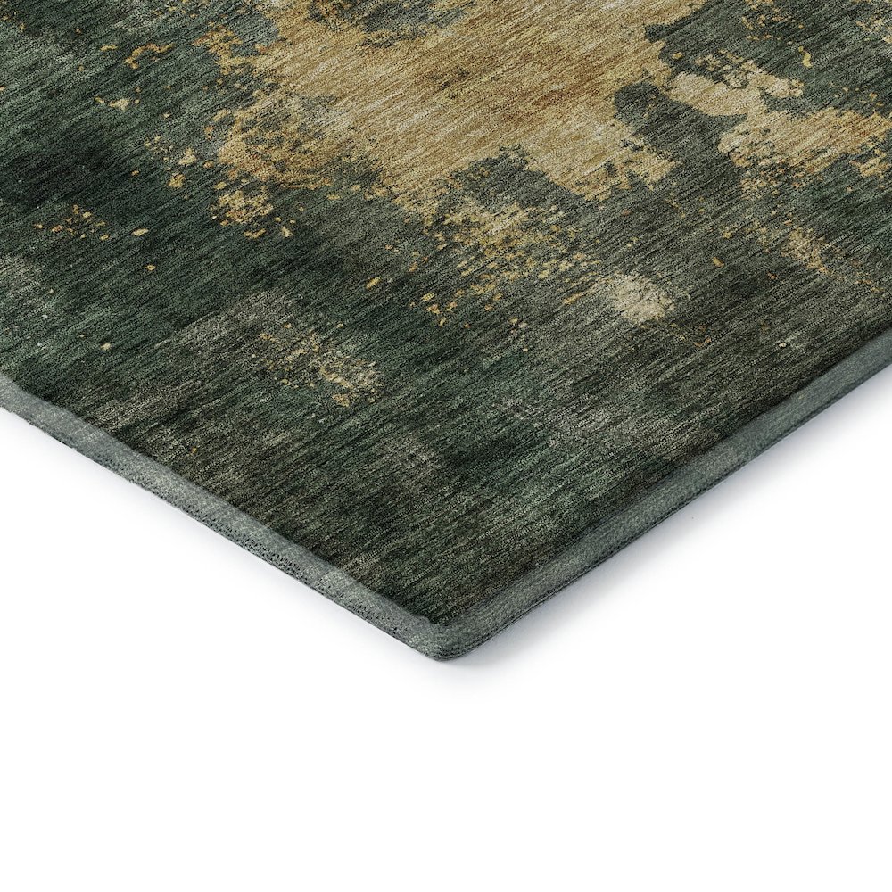 Premium Machine Washable Mayfield AMF1072 Fern 8' x 8' Round Rug. Picture 3