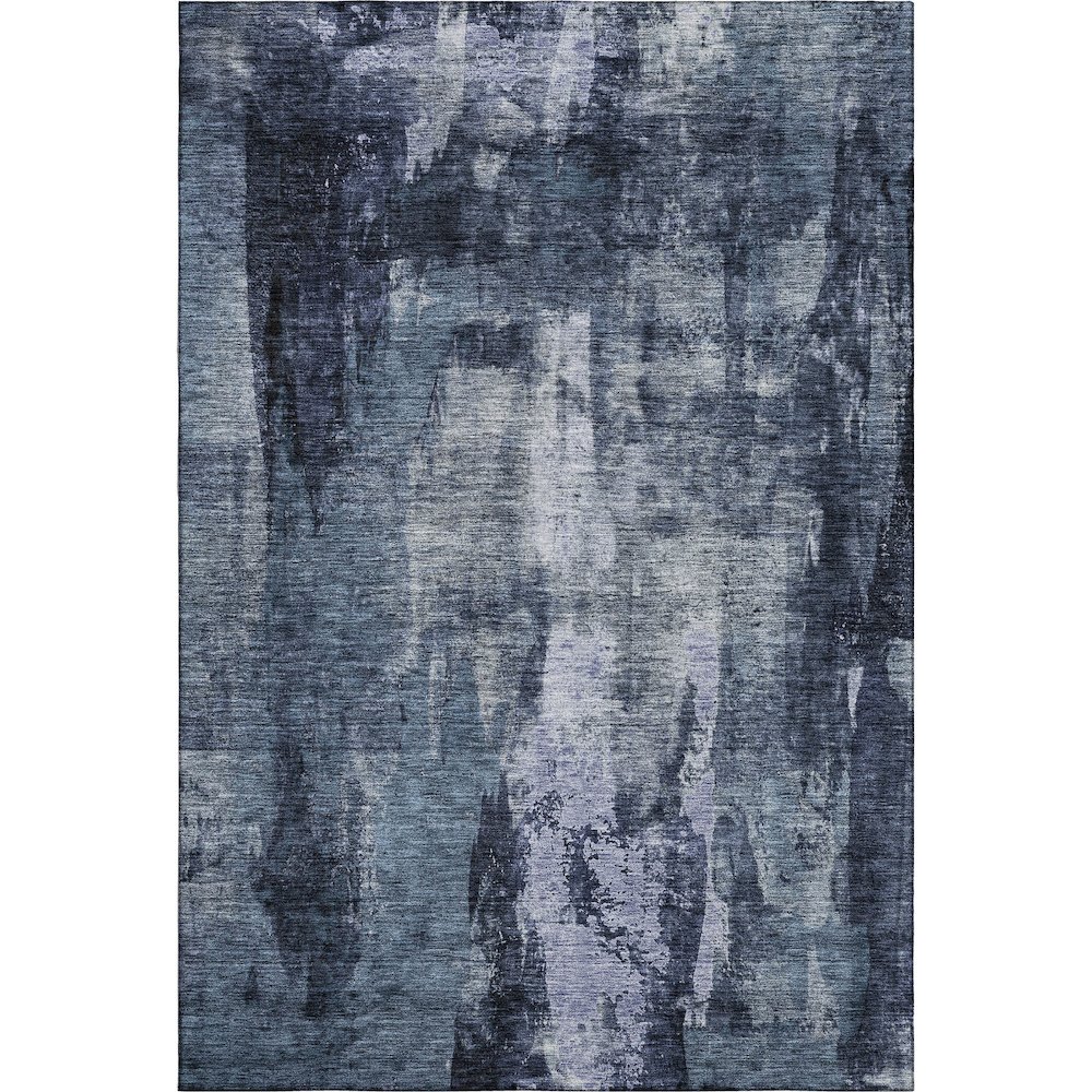 Premium Machine Washable Mayfield AMF1077 Navy 10' x 14' Rug. Picture 1