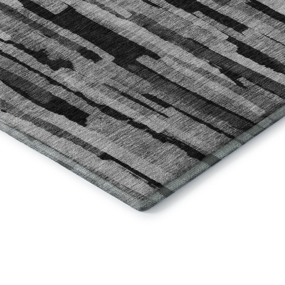 Premium Machine Washable Mayfield AMF1079 Gray 8' x 8' Round Rug. Picture 3