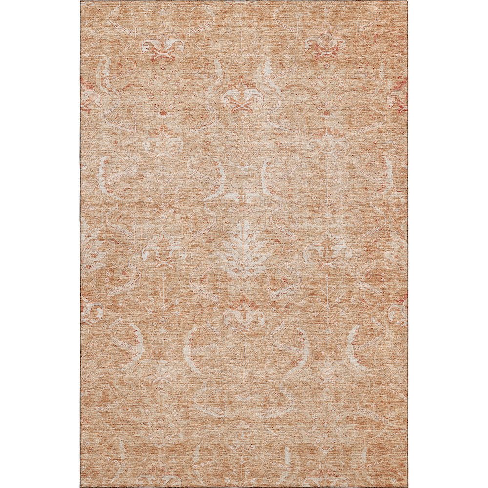 Premium Machine Washable Mayfield AMF1083 Salmon 10' x 14' Rug. Picture 1