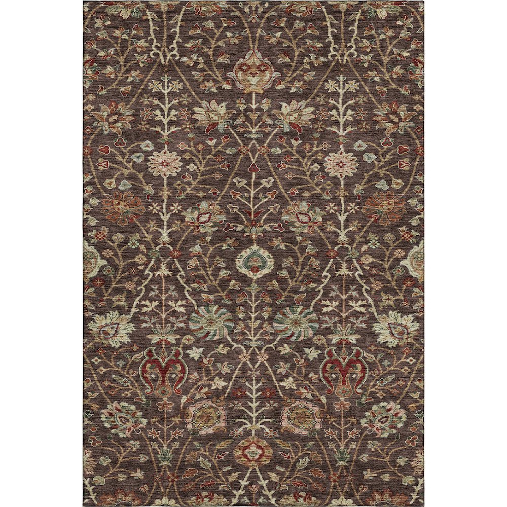 Premium Machine Washable Mayfield AMF1085 Chocolate 10' x 14' Rug. Picture 1