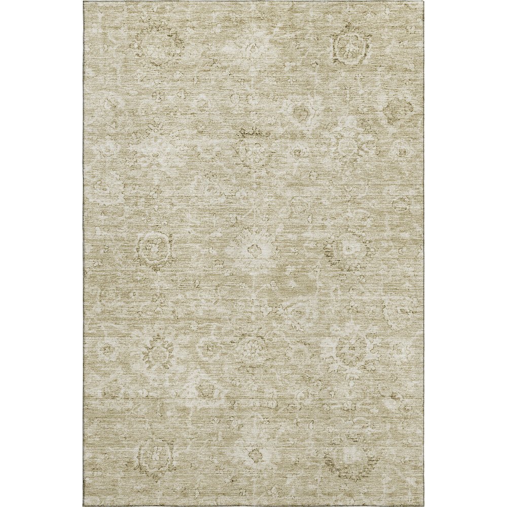 Premium Machine Washable Mayfield AMF1089 Beige 10' x 14' Rug. Picture 1