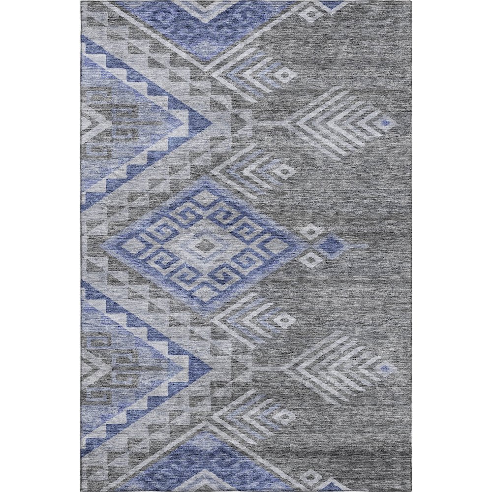 Premium Machine Washable Mayfield AMF1091 Pewter 10' x 14' Rug. Picture 1
