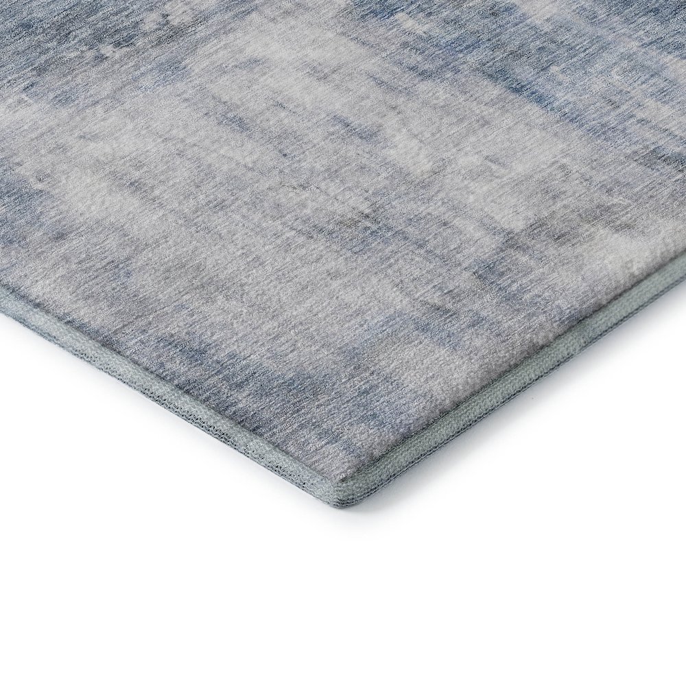 Premium Machine Washable Mayfield AMF1095 Blue 8' x 8' Round Rug. Picture 3