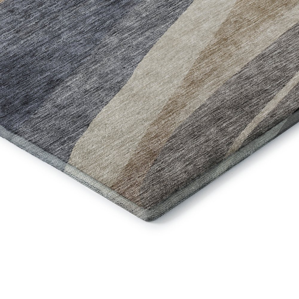 Premium Machine Washable Mayfield AMF1098 Blue 8' x 8' Round Rug. Picture 3