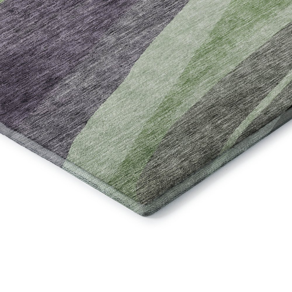 Premium Machine Washable Mayfield AMF1098 Purple 8' x 8' Round Rug. Picture 3