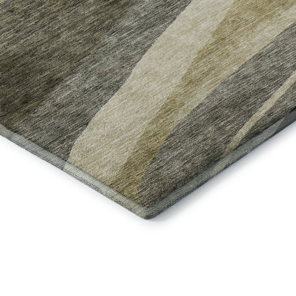 Premium Machine Washable Mayfield AMF1098 Taupe 8' x 8' Round Rug. Picture 3