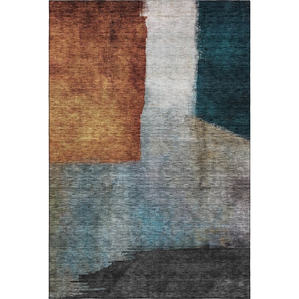 Premium Machine Washable Mayfield AMF1100 Copper 10' x 14' Rug. Picture 1