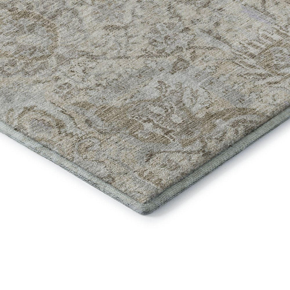 Premium Machine Washable Mayfield AMF1102 Ivory 8' x 8' Round Rug. Picture 3
