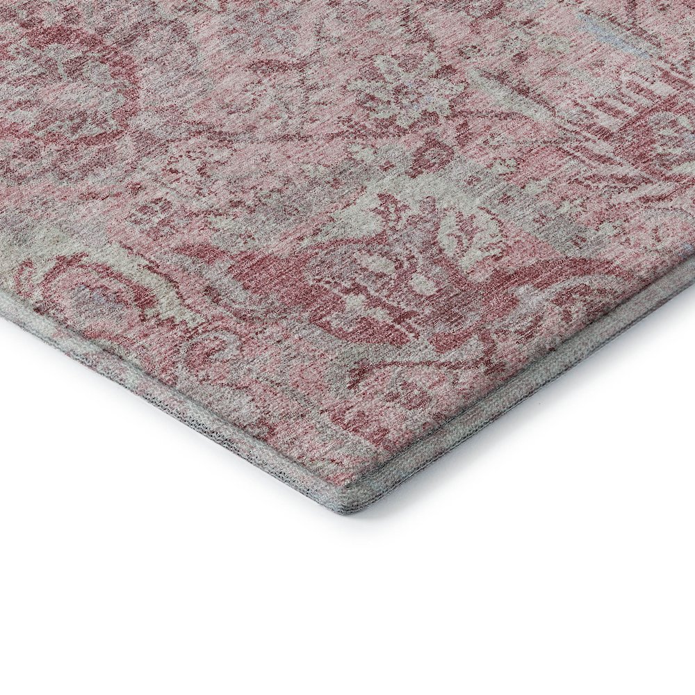 Premium Machine Washable Mayfield AMF1102 Pink 8' x 8' Round Rug. Picture 3
