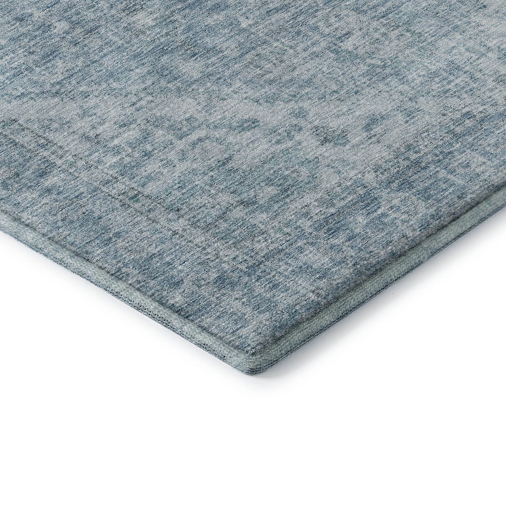 Premium Machine Washable Mayfield AMF1104 Sky 8' x 8' Round Rug. Picture 3