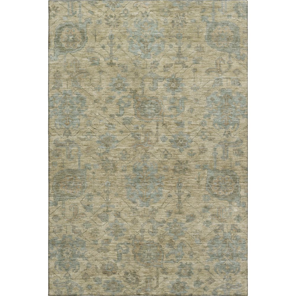 Premium Machine Washable Mayfield AMF1105 Beige 10' x 14' Rug. Picture 1