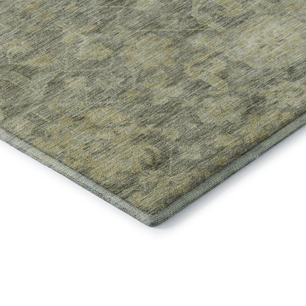 Premium Machine Washable Mayfield AMF1105 Sage 8' x 8' Round Rug. Picture 3