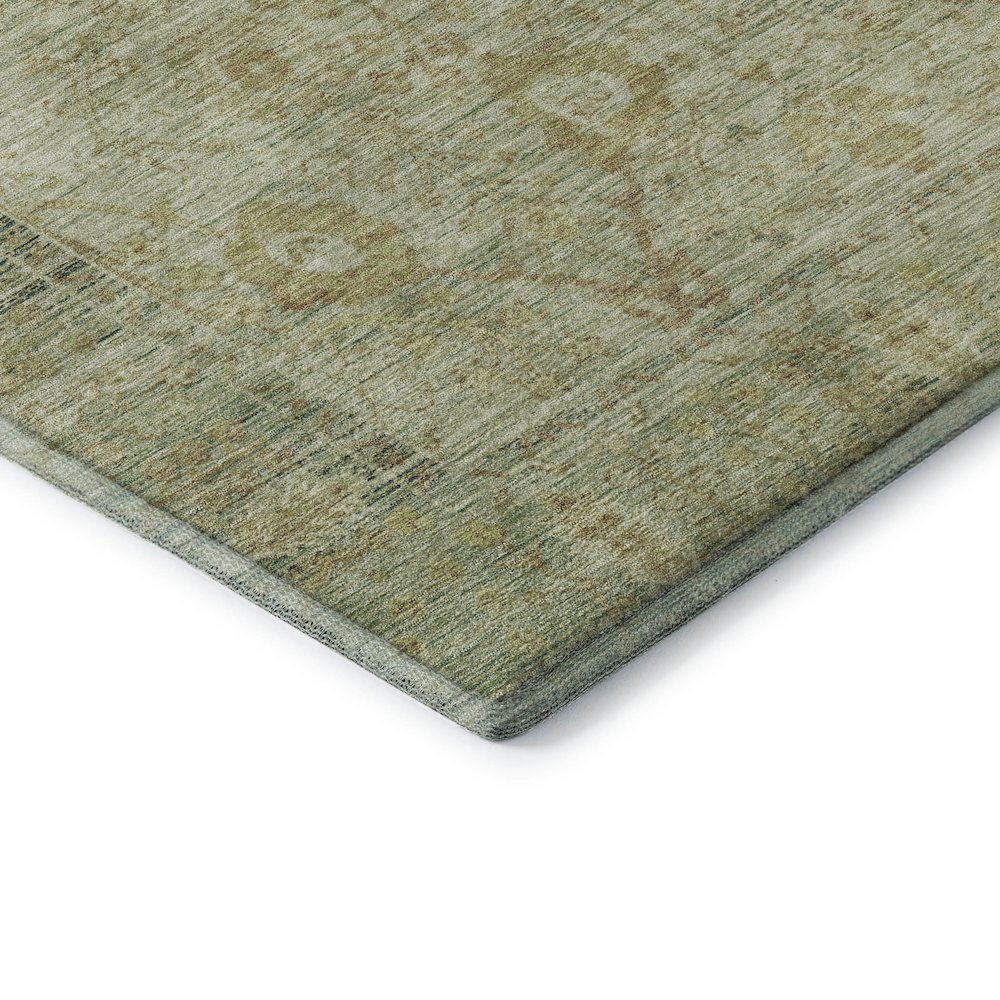 Premium Machine Washable Mayfield AMF1106 Sage 8' x 8' Round Rug. Picture 3