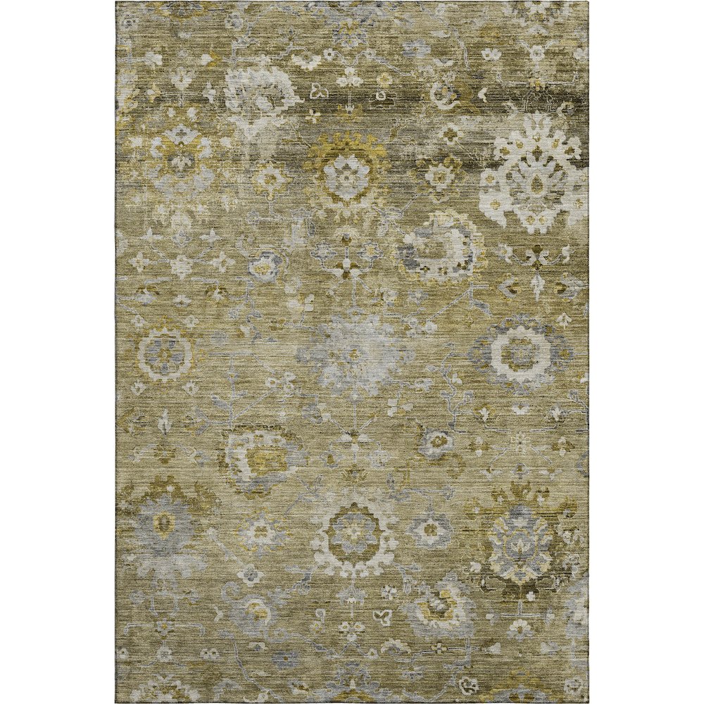 Premium Machine Washable Mayfield AMF1107 Brown 10' x 14' Rug. Picture 1