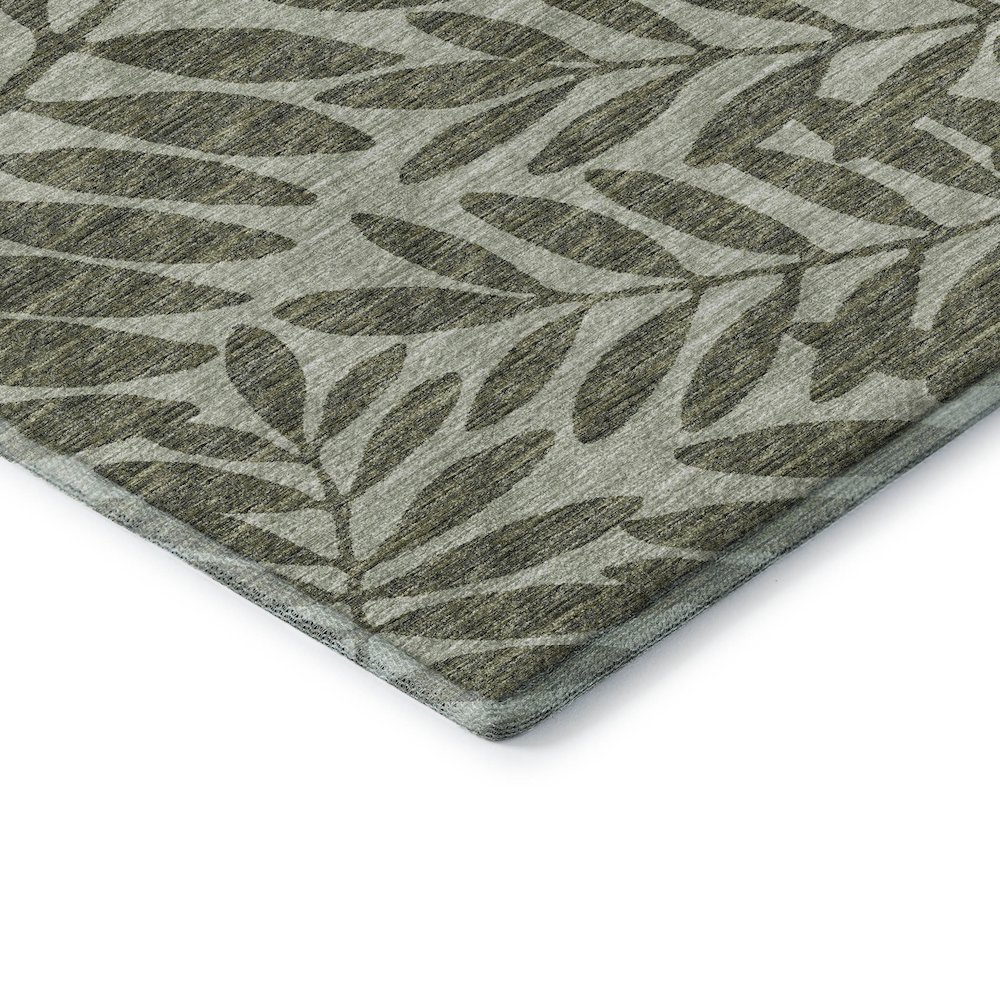 Premium Machine Washable Mayfield  Green 8' x 8' Round Rug. Picture 3