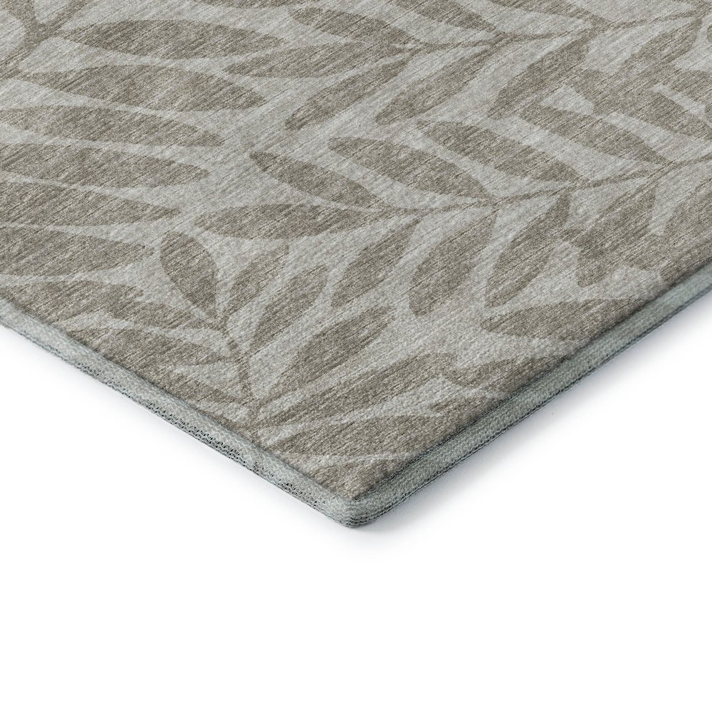 Premium Machine Washable Mayfield  Taupe 8' x 8' Round Rug. Picture 3