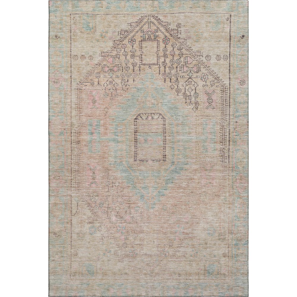Premium Machine Washable Mayfield AMF1134 Pink 10' x 14' Rug. Picture 1