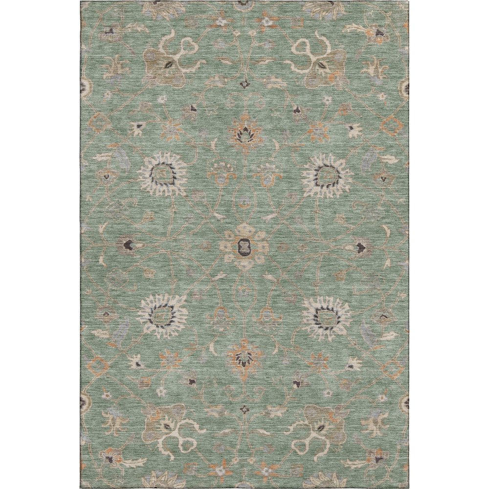Premium Machine Washable Mayfield AMF1137 Cactus 10' x 14' Rug. Picture 1
