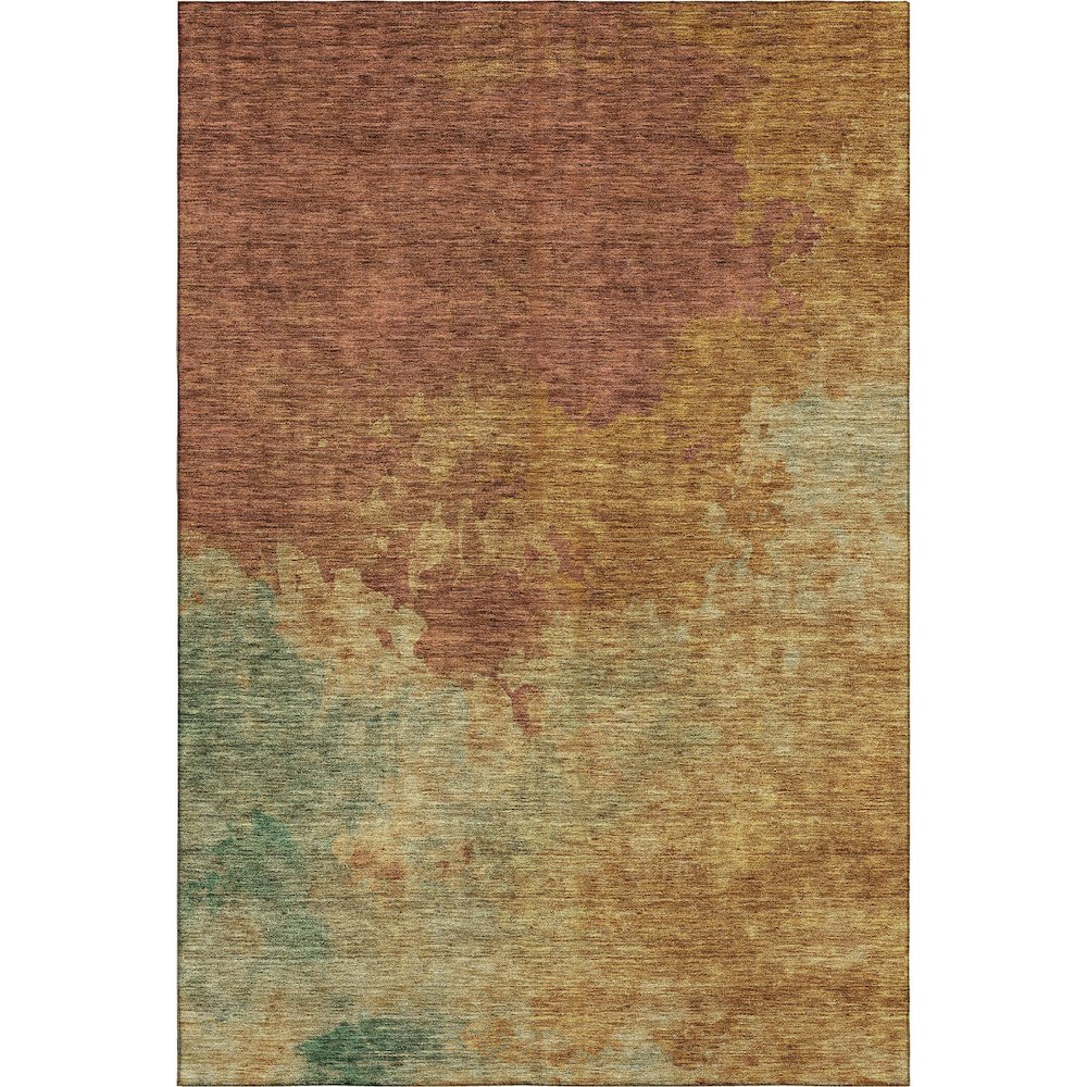 Premium Machine Washable Mayfield AMF1138 Paprika 10' x 14' Rug. Picture 1
