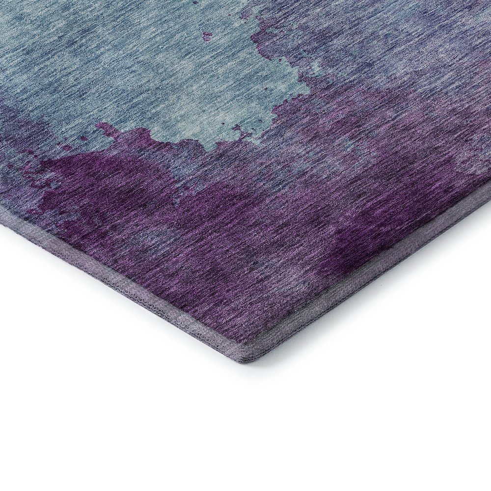 Premium Machine Washable Mayfield AMF1138 Sky 8' x 8' Round Rug. Picture 3