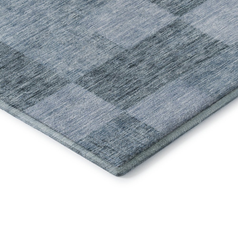 Premium Machine Washable Mayfield AMF1139 Denim 8' x 8' Round Rug. Picture 3