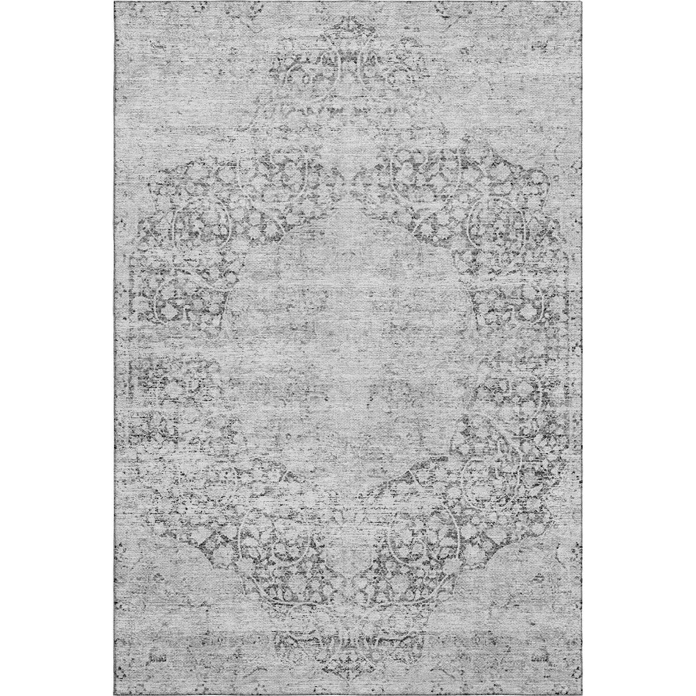 Premium Machine Washable Mayfield AMF1146 Gray 10' x 14' Rug. Picture 1