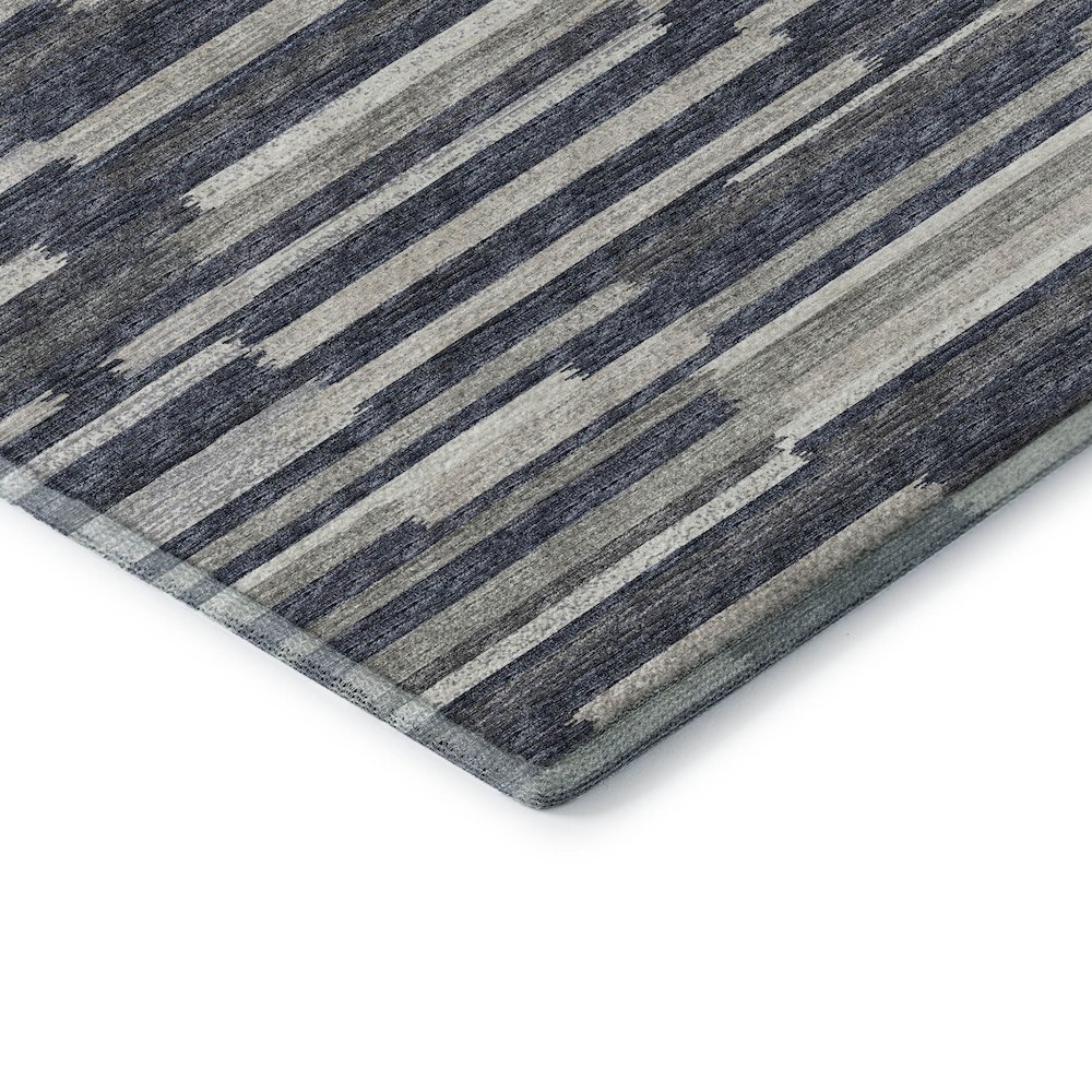 Premium Machine Washable Mayfield  Gray 8' x 8' Round Rug. Picture 3