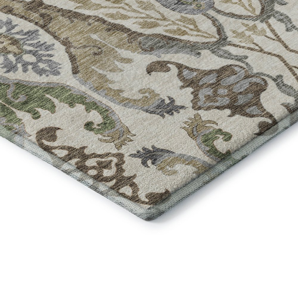 Premium Machine Washable Mayfield AMF1153 Ivory 8' x 8' Round Rug. Picture 3