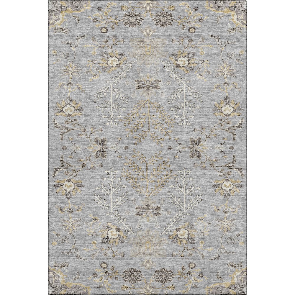Premium Machine Washable Mayfield AMF1156 Gray 10' x 14' Rug. Picture 1